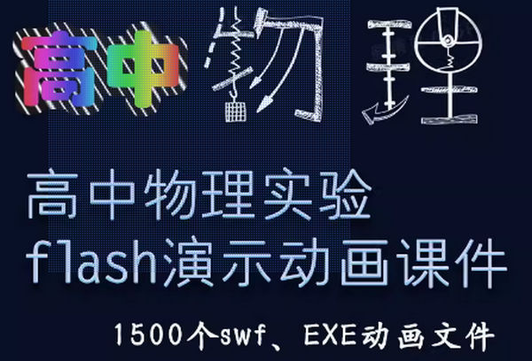 高中物理實驗flash動畫課件1500多個swf、exe演示互動多媒體